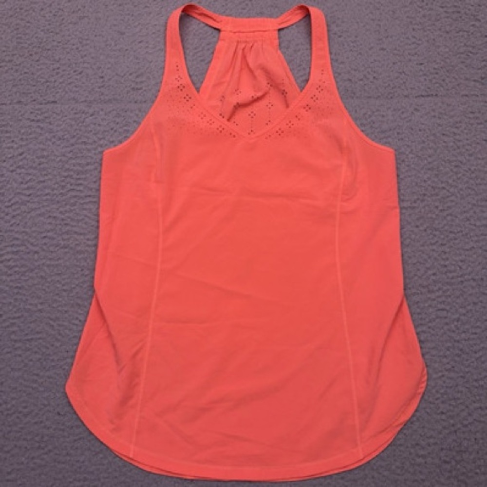Lululemon athletica In A Flash Tank Singlet lightweight top neon coral flare